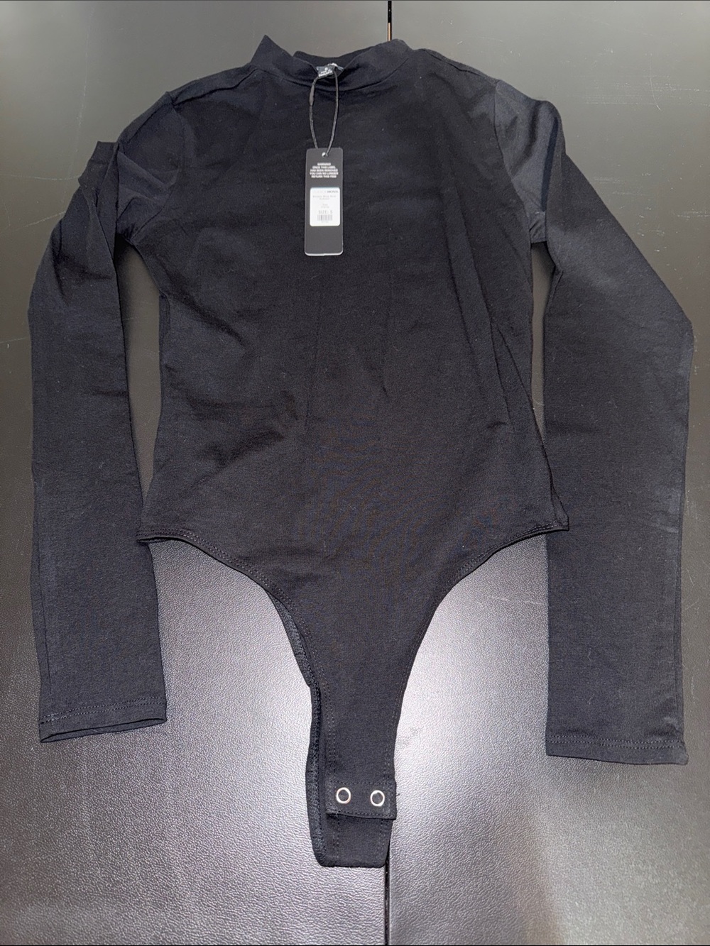 Fashion Nova Black Long-Sleeve women Bodysuit